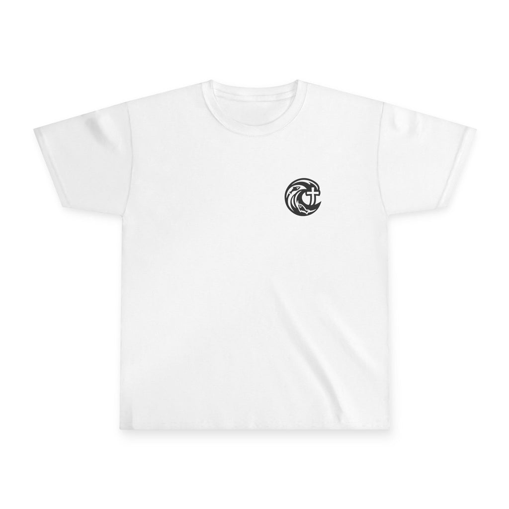 Youth Tee - "Open Seas: Walking On Water" Christian Ocean Graphic